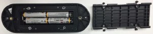 Install batteries into the SFD-1000 Series Lightning Detector